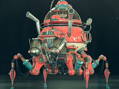 Vintage Mech Spider