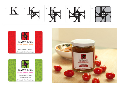 KAWALSA SALSA label label packaging logo