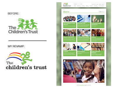 CHILDRENS TRUST MIAMI branding logo website