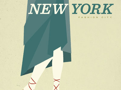 Fashion City illustration new york poster