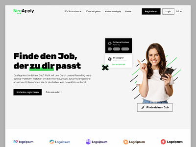 NeoApply | Startup Website Design ui web design webflow