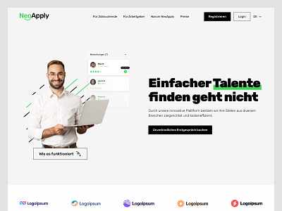 NeoApply for Business | Startup Website ui web design webflow