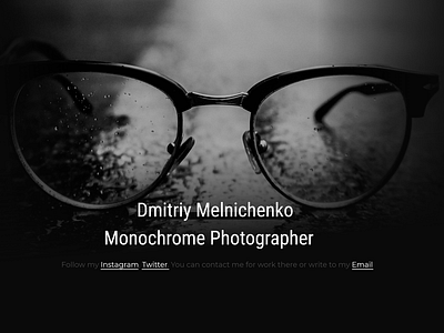 Monochrome Photographer portfolio