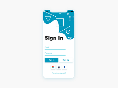 Sign In Screen Example dailyui dailyuichallenge design mobile design ui