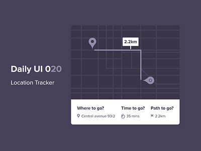 Location Tracker UI Example dailyui design design inspiration inspiration location maps mobile design tracker ui uidesign web design webdesign