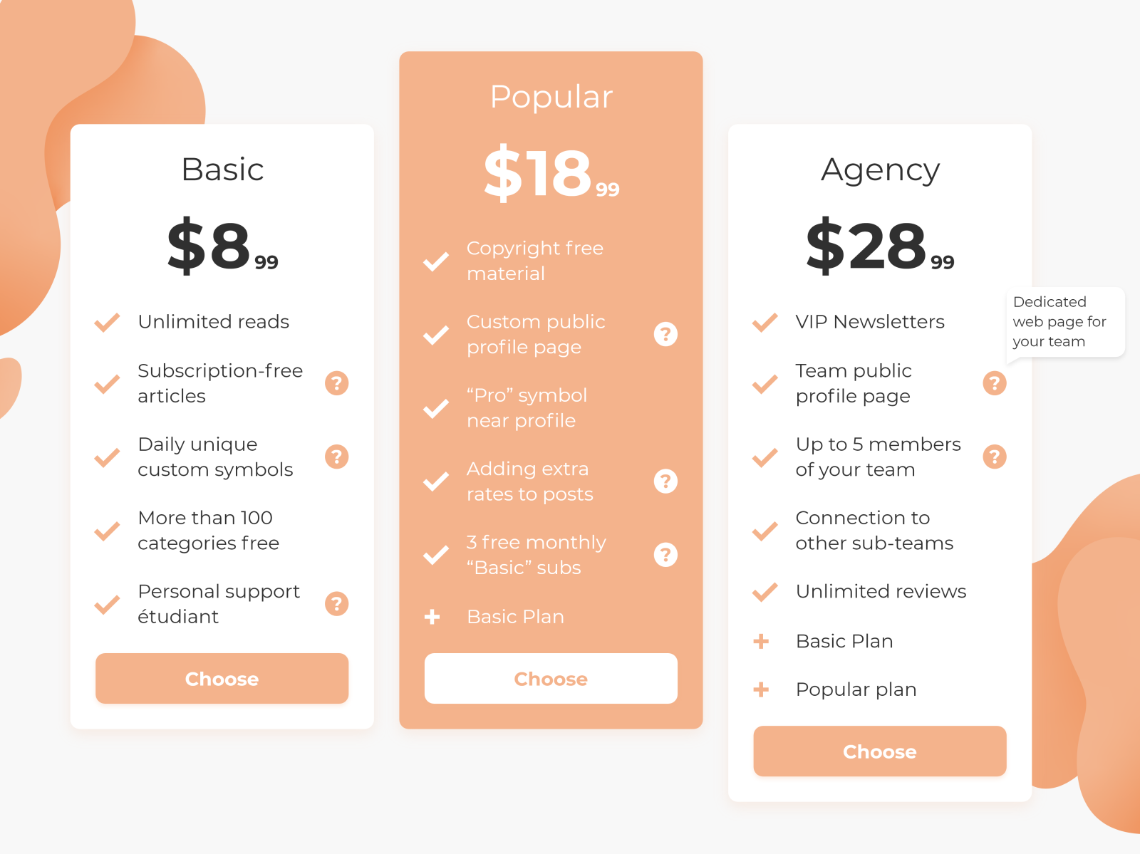 Subscription UI Example by Nikita Kutsyi on Dribbble