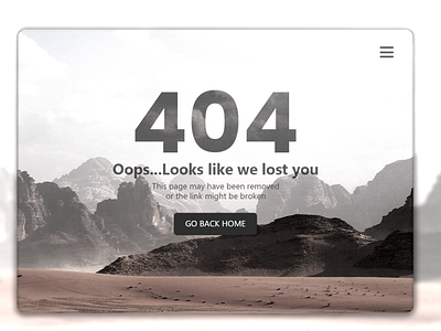 Daily UI #008 | 404 Page