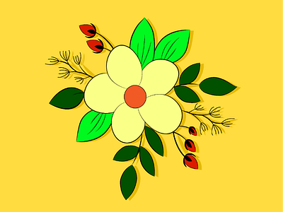 Flower. design flat flower flowers flowers illustration illustration illustrator