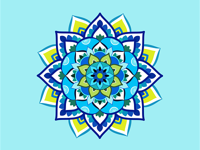 Blue Mandala.