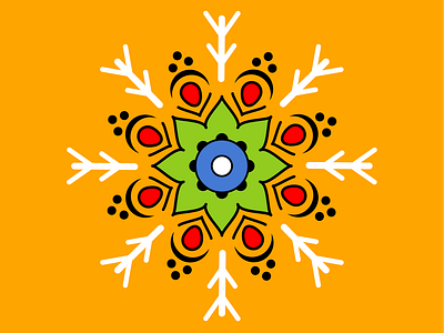 Orange Mandala.