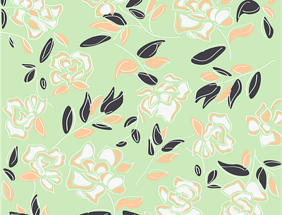 Pastel Flowers Pattern Design. design flat flowerpattern flowers flowers illustration illustration illustrator pattern pattern art patterndesign textilepattern vectorpattern