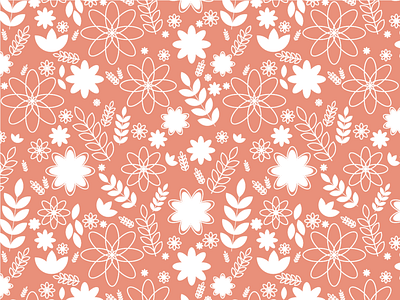 Floral pattern. design flat flower flowers flowers illustration illustration illustrator vector vectorillustration