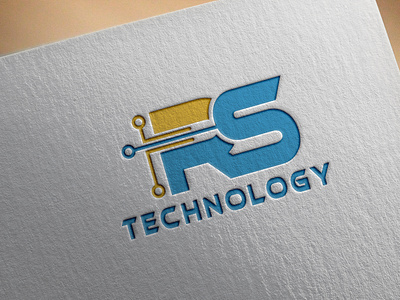 RS Technology logo design by MD. MIRAJ HOSSAIN on Dribbble