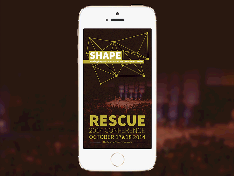 Shape : Rescue Conference animation app