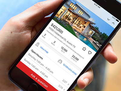 realtor.com iOS app interaction design ios mobile ux