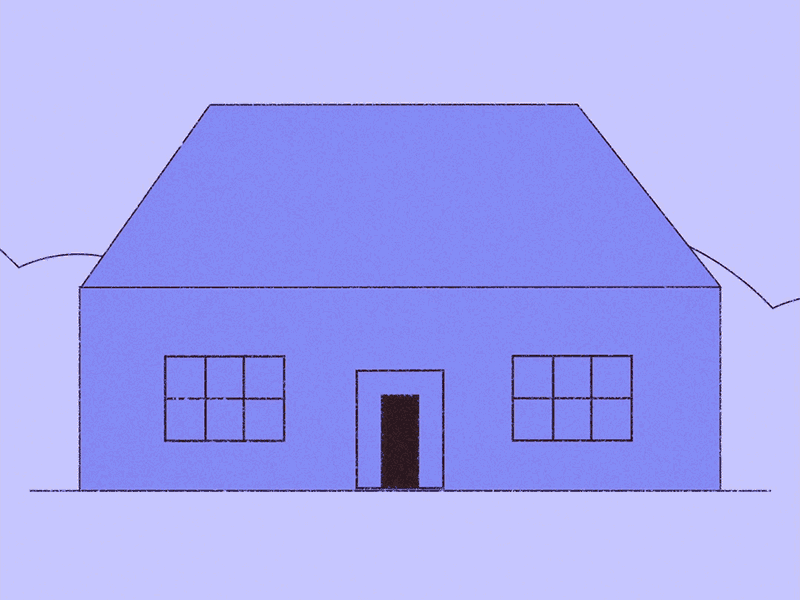 Houses animation 2d confinement day and night house house illustration