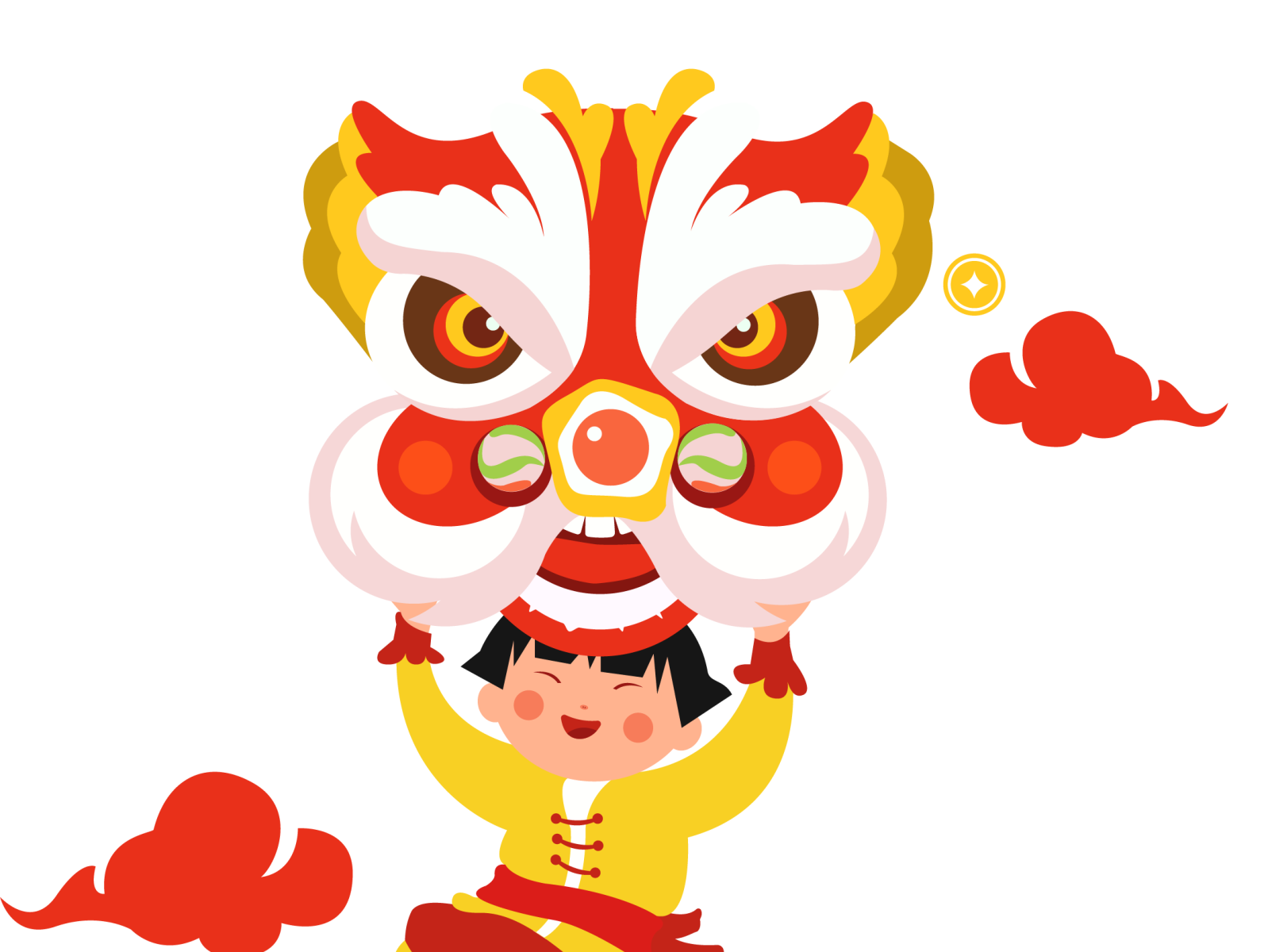 Lion dance by Ken Nguyen on Dribbble