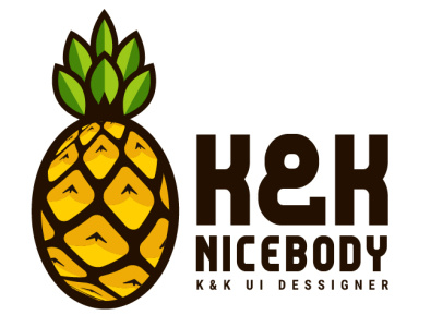 Pinaple_K&K design illustration logo vector