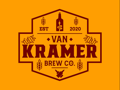 Van Kramer Brew Co. Badge Logo