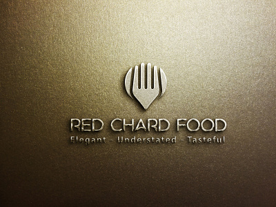 Red Chard Food elegance elegant food logo logo design tasteful logo