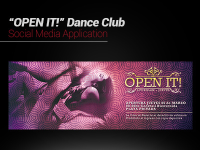 "Open It!" Dance Club Social Media Art Work branding digital artwork social media