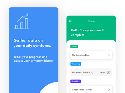 Symptom tracking app app branding design logo product product design ui ui ux ui design uidesign ux ux design uxdesign web design website