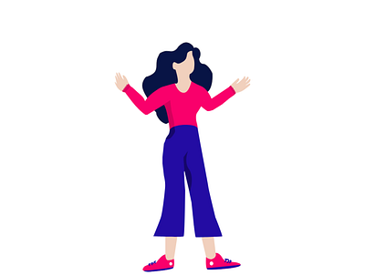 My first Flat Character illustration vector