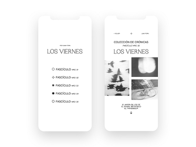 Los Viernes x Juan Forn design editorial design flat typography