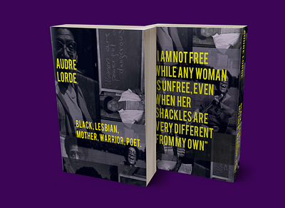 Audre Lorde's book cover audre book book cover color design editorial feminism graphic lorde