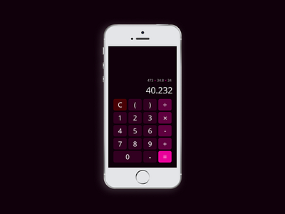 Daily UI 004 | Calculator calculadora calculator dailyui dailyuichallenge darkmode mobile number