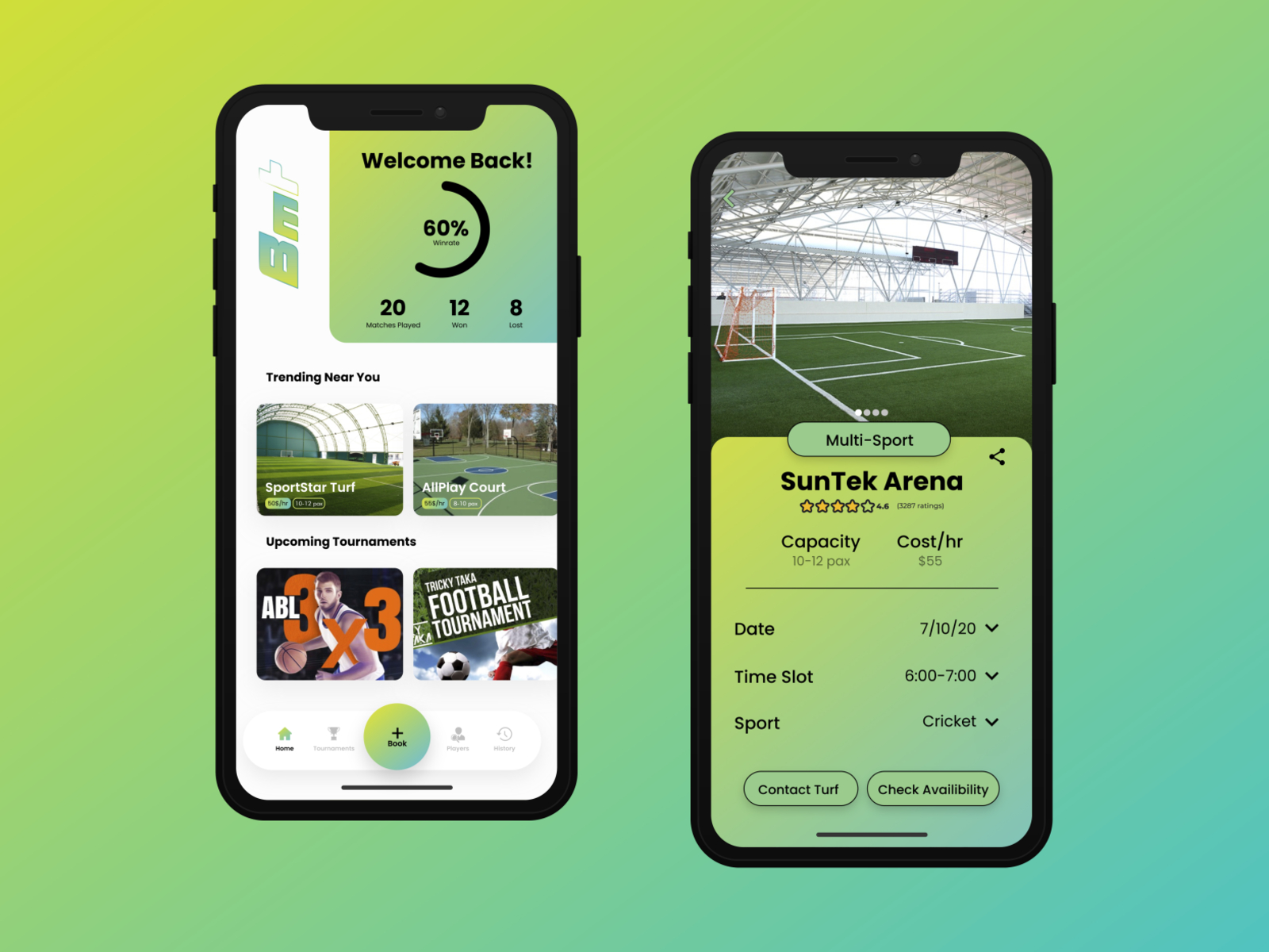 Turf Booking App - BookMyTurf by Jay Sureka on Dribbble