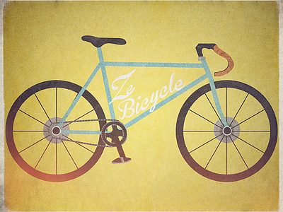 Ze Bicycle bike illustration illustrator photoshop raster vector