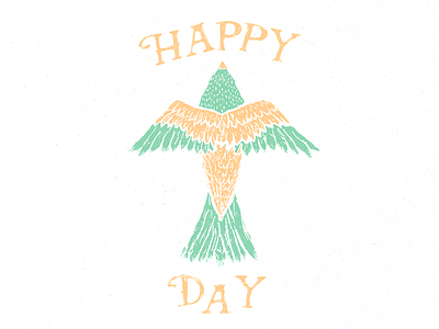 Happy Bird Day Birthday Card Design