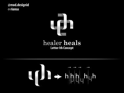 Letter hh Logo - Healthy Comp