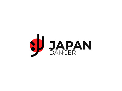 Japan Dancer - Logo Design awesome logo breakdance company dance dancer flag graphic design health japan japanese logo logo design services logo outline minimalist logo modernlogo nation workout aerobic