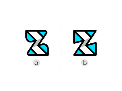 Letter Z and Fold - Logo Design blue branding cartoon flat fold graphic design letter z logo logo design logo designer minimalist simple z z logo