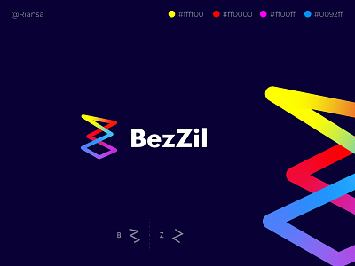 B + Z Logo b branding business colorfully company corporate financial flat gradient identity letter b letter z letters logo logotype minimalist logo modern modernize visual z