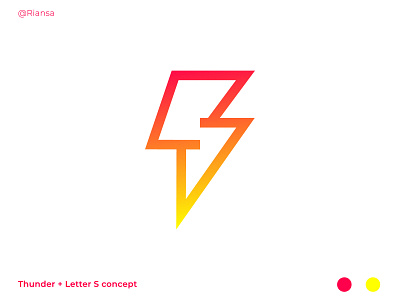 Letter S Thunder Logo