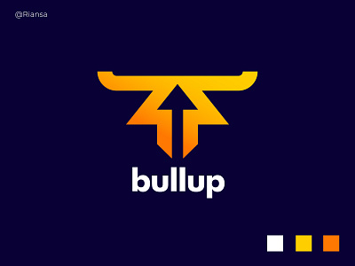 Bull + Up Arrow Logo