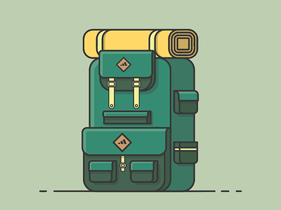 Backpack Flat Design