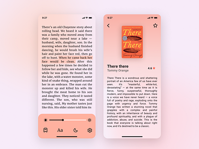 Book App app colorful design ebook interface minimal mobile reading ui ux