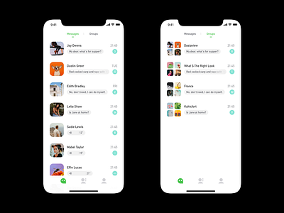 Mechat app ui