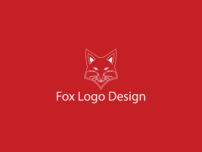 Fox Logo art brainding branding design flat illustrator logo minimal type typography