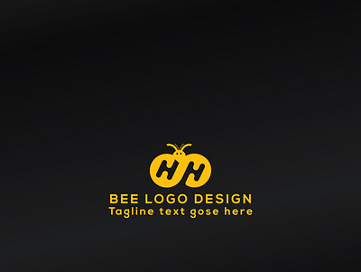 Bee logo branding design illustration illustrator logo minimal typography vector