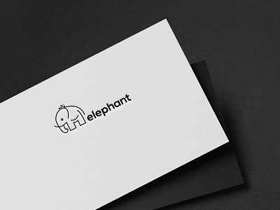 Elephent Logo design brainding branding design flat illustration illustrator logo minimal typography vector