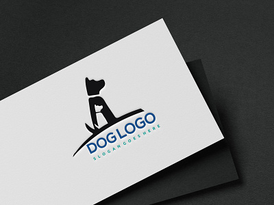 Dog logo design brainding branding design flat illustration illustrator logo minimal typography vector