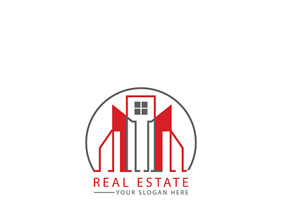 RealEstate Logo Design brainding branding design flyer illustration illustrator logo minimal type typography vector
