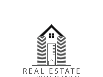 Realestate Logo Design brainding branding design flat flyer illustration illustrator logo minimal type typography vector