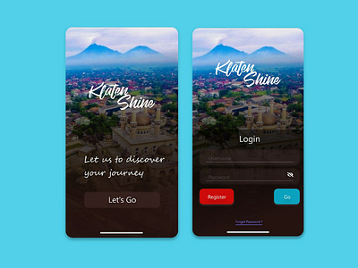 Tourism Apps - Klaten Shine ui ux mobile design