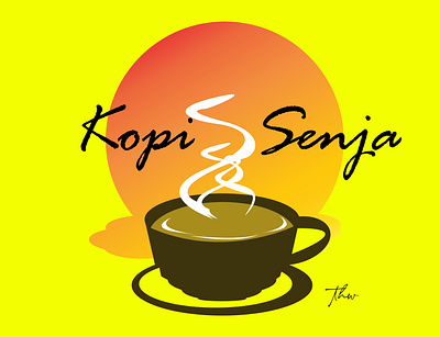 kopi senja coffee design logo logo design
